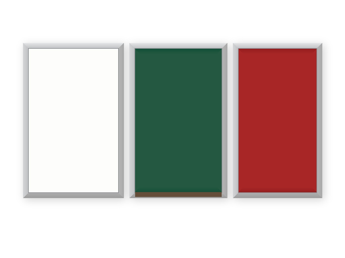 Range of boards | whiteboard, notice board, chalk board