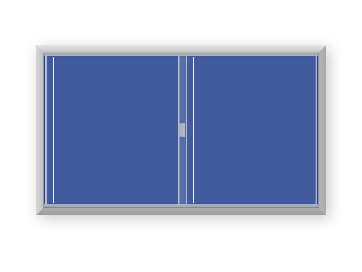 Glass Sliding Notice Board